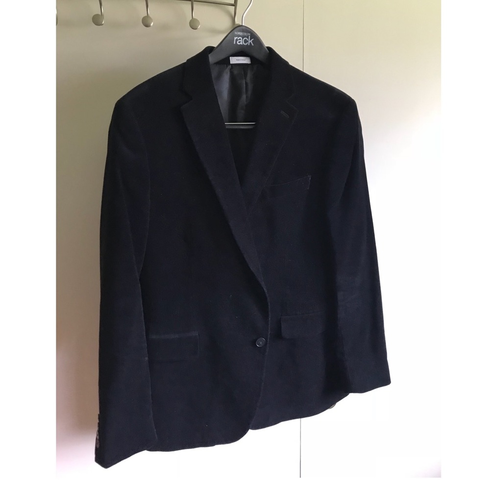 Black velvet blazer